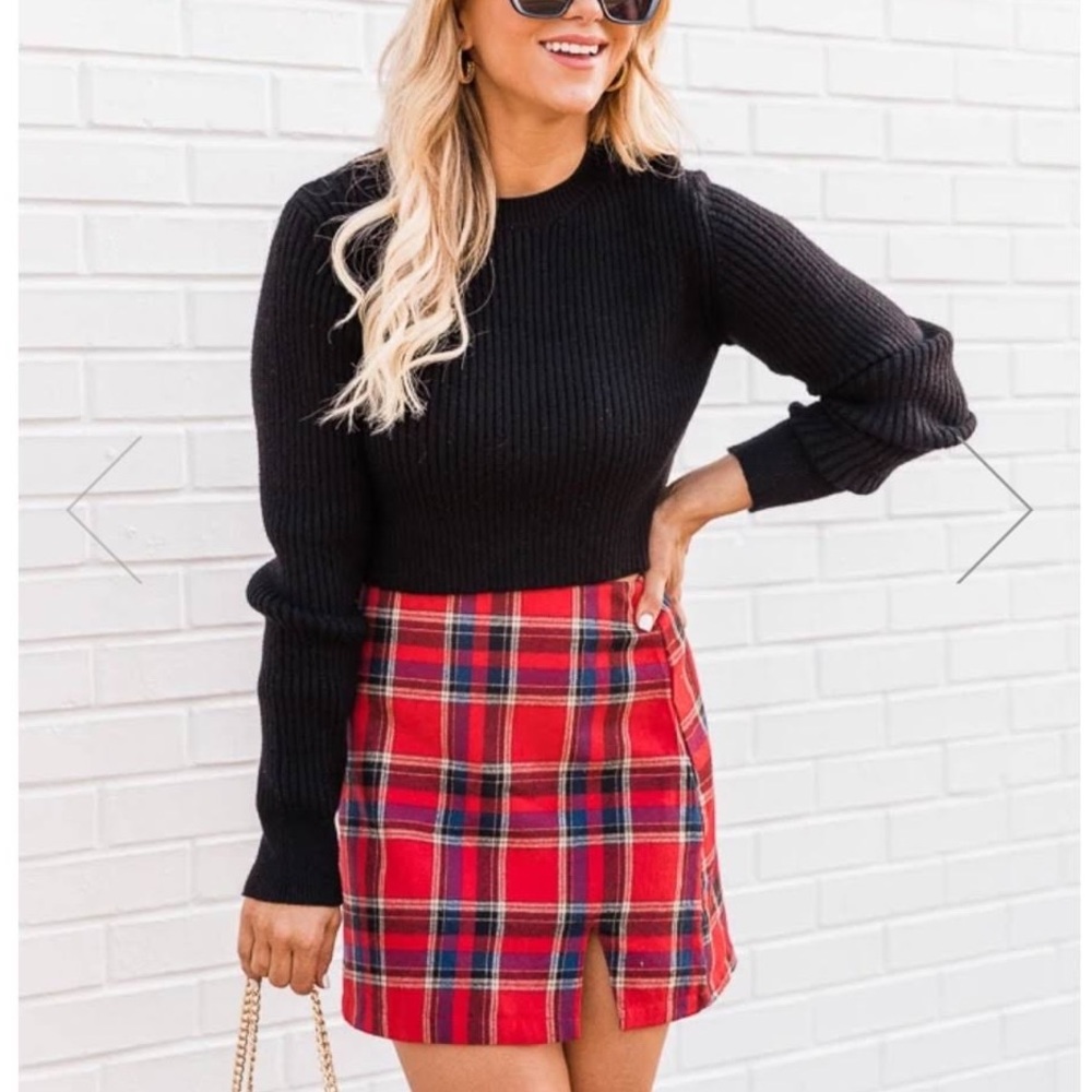 Plaid Pink Lily Skirt